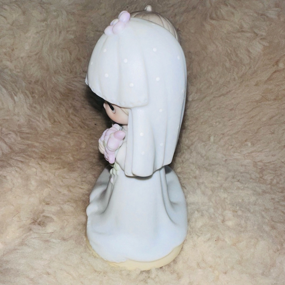 Vintage 1979 Precious Moments Lord Bless & Keep You Bride & Groom Figures E-3114 - Picture 3 of 9